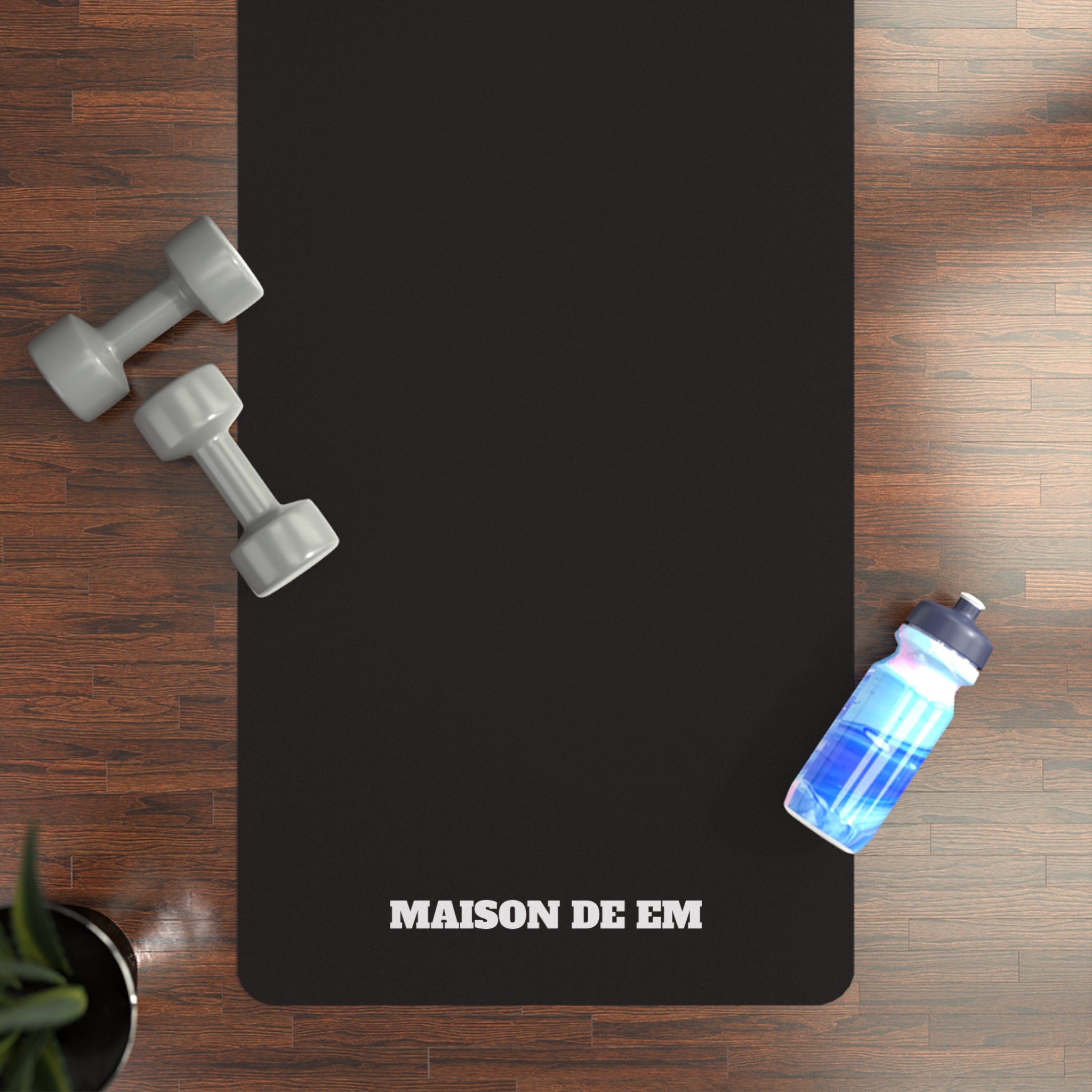 Leave It All on the Mat Rubber Yoga Mat — Non-Slip Fitness Mat