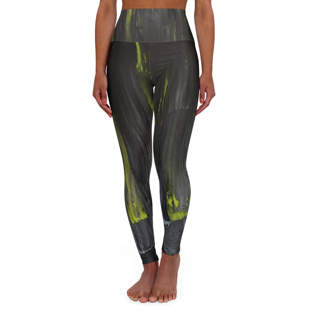 High-Waist Yoga Leggings — Dark Night
