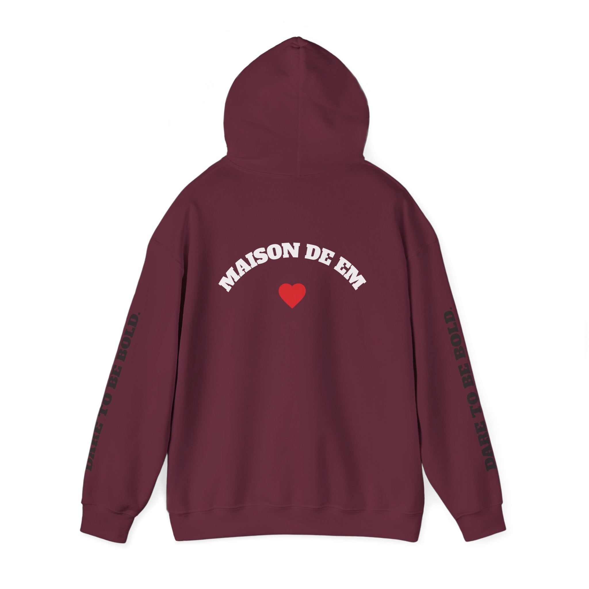 Dare to be Bold Gold Hearts Sweatshirt with Hood
