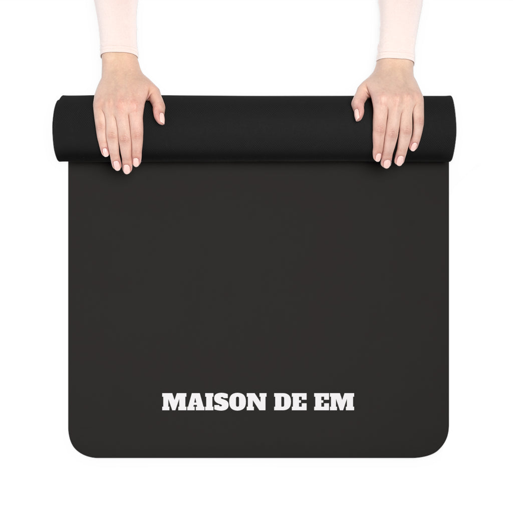 Leave It All on the Mat Rubber Yoga Mat — Non-Slip Fitness Mat