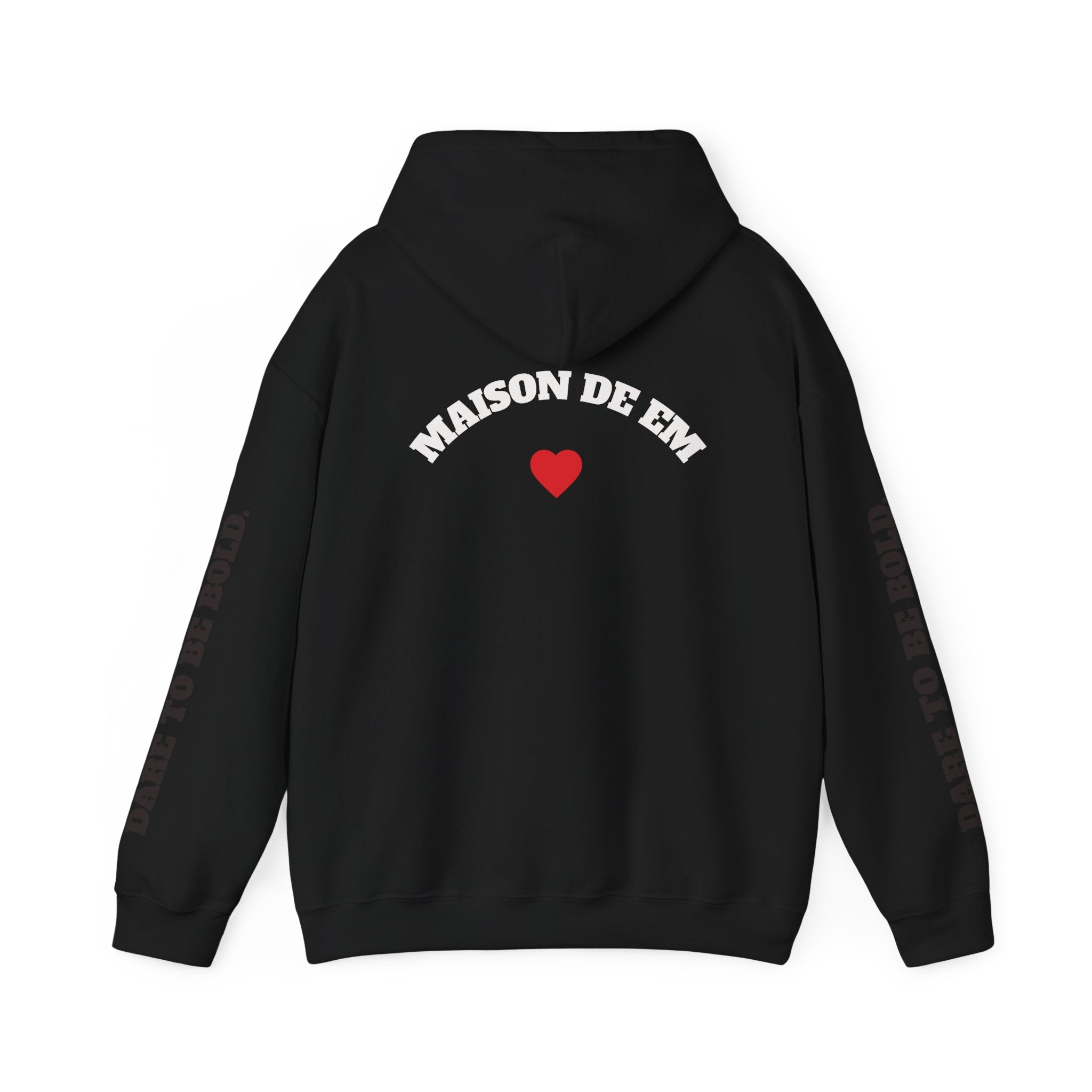 Dare to be Bold Gold Hearts Sweatshirt with Hood