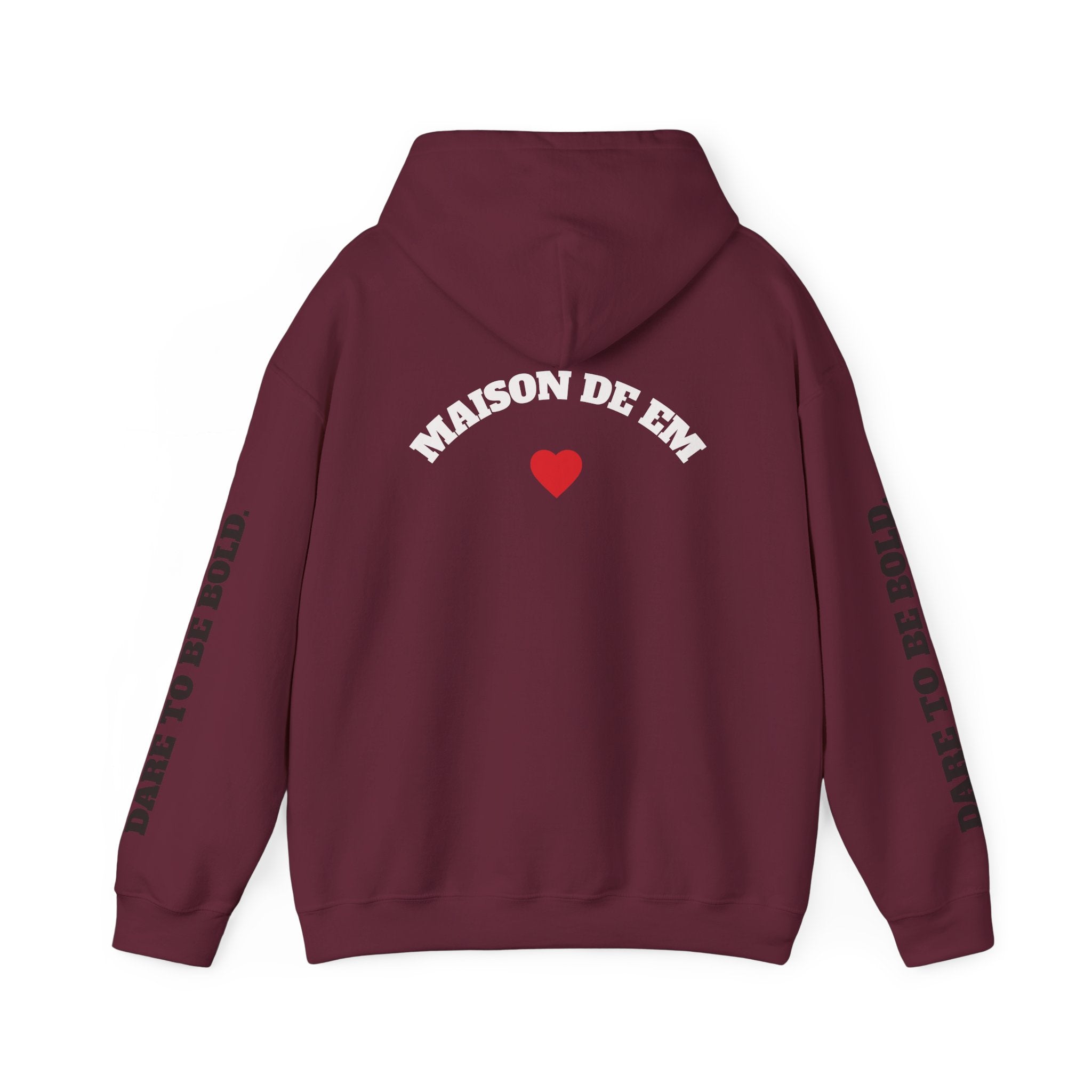 Dare to be Bold Gold Hearts Sweatshirt with Hood
