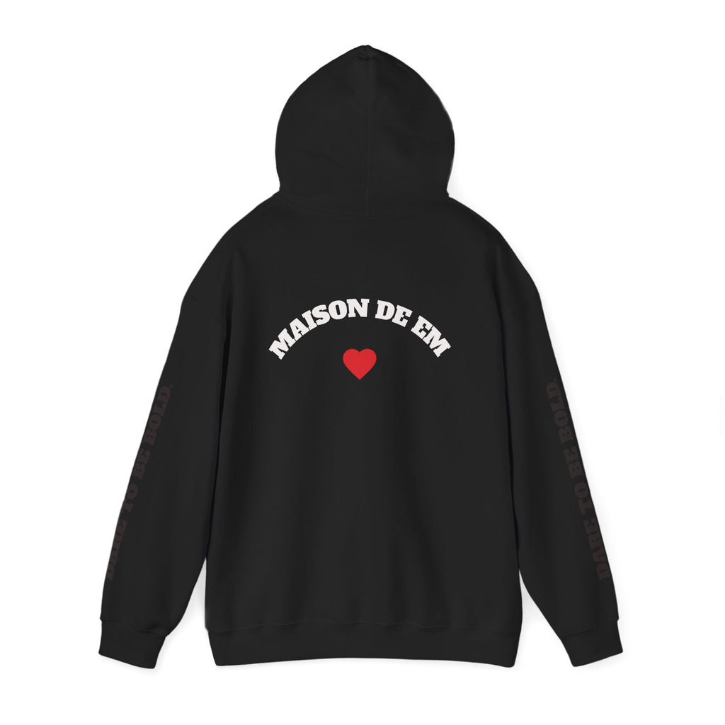 Dare to be Bold Gold Hearts Sweatshirt with Hood