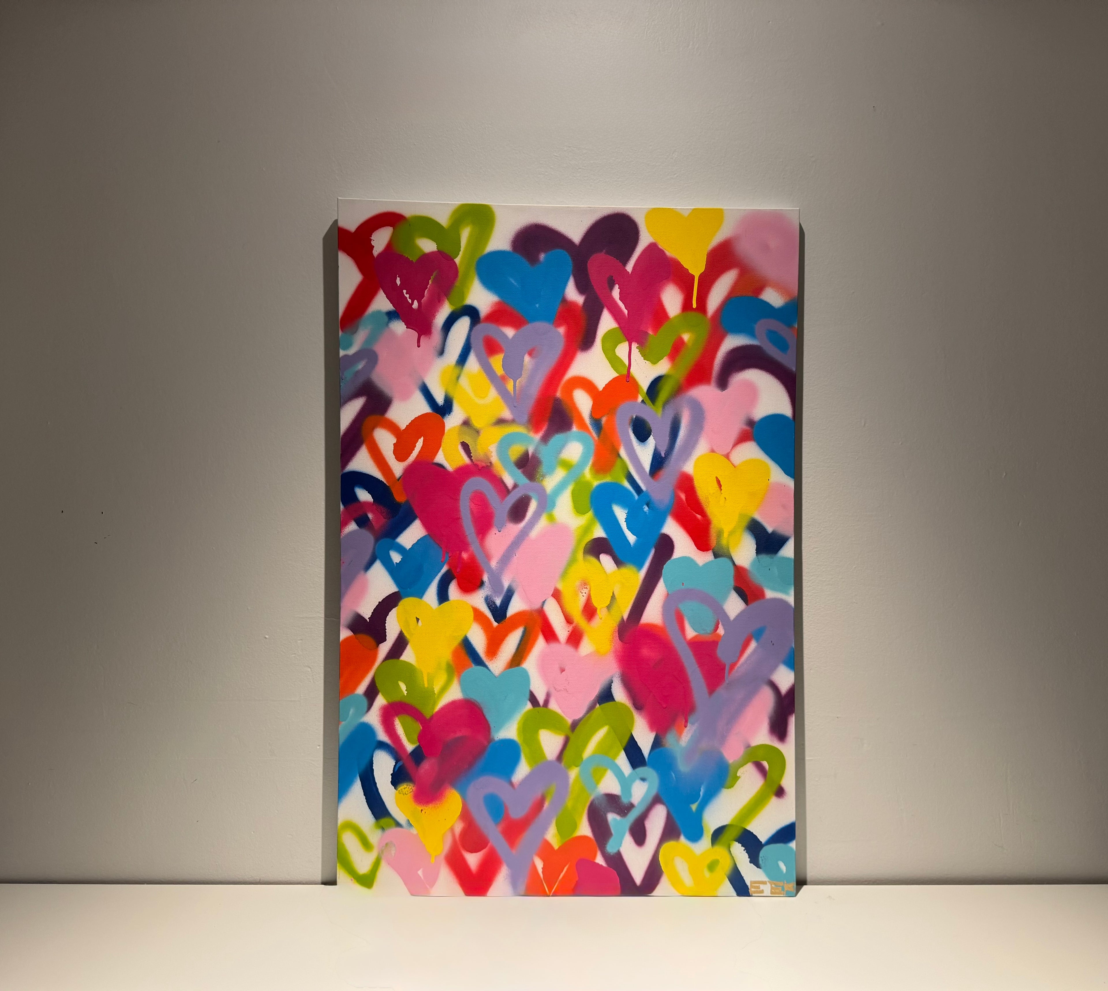 Pastel Heart Burst Rubber Yoga Mat — LIMITED EDITION