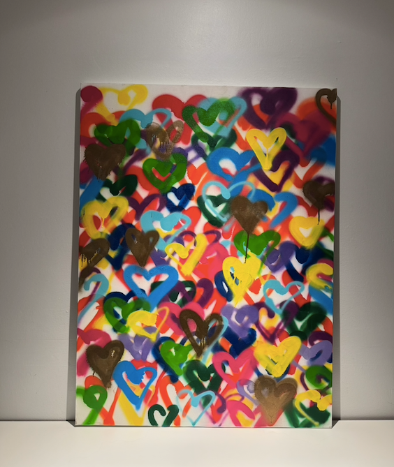 Gold Raining Heart- Rubber Yoga Mat – LIMITED EDITION