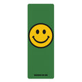 Green Smiley Yoga Mat — Non-Slip Rubber Exercise Mat with Happy Face Design