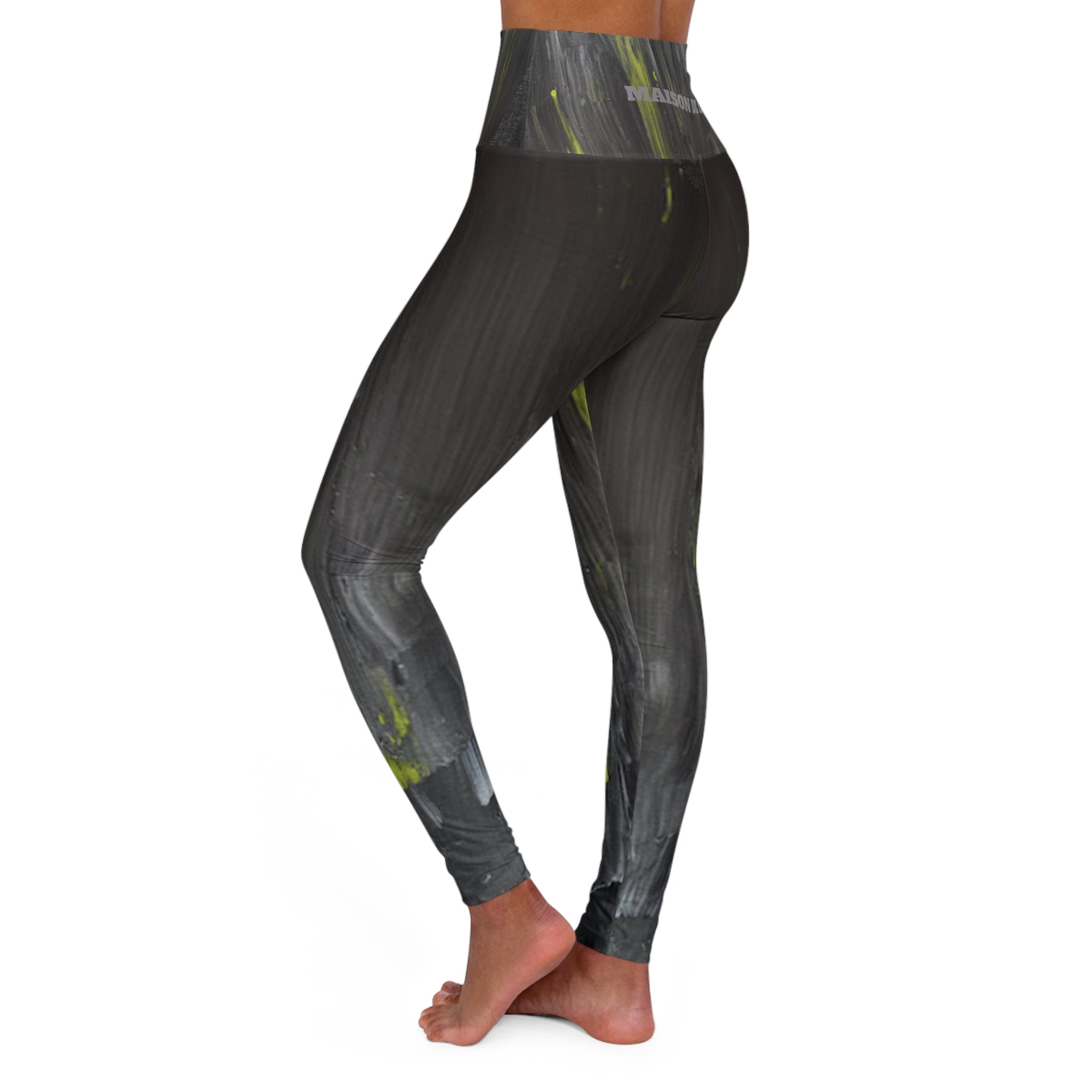 High-Waist Yoga Leggings — Dark Night