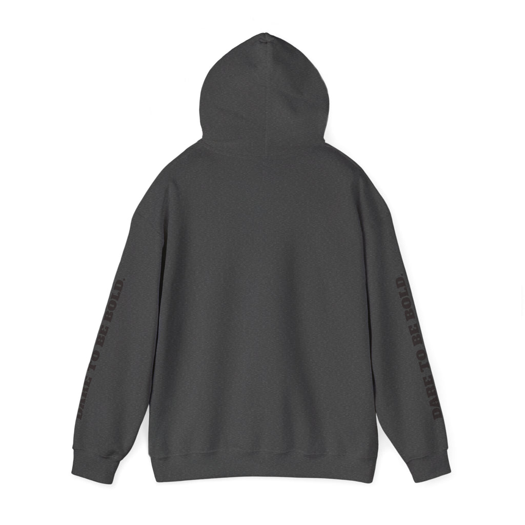 Dare to be Bold- Grayscale Hearts Sweatshirt with Hood