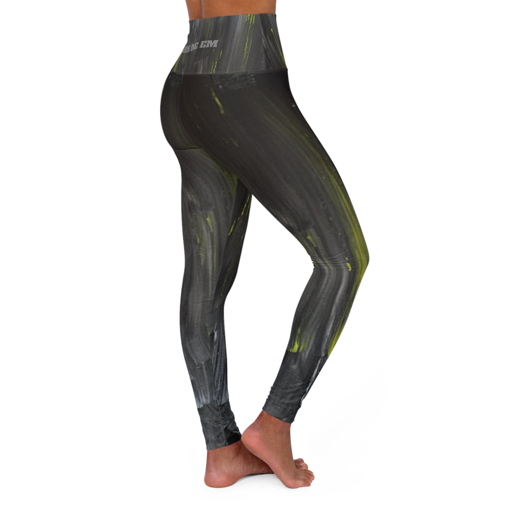High-Waist Yoga Leggings — Dark Night