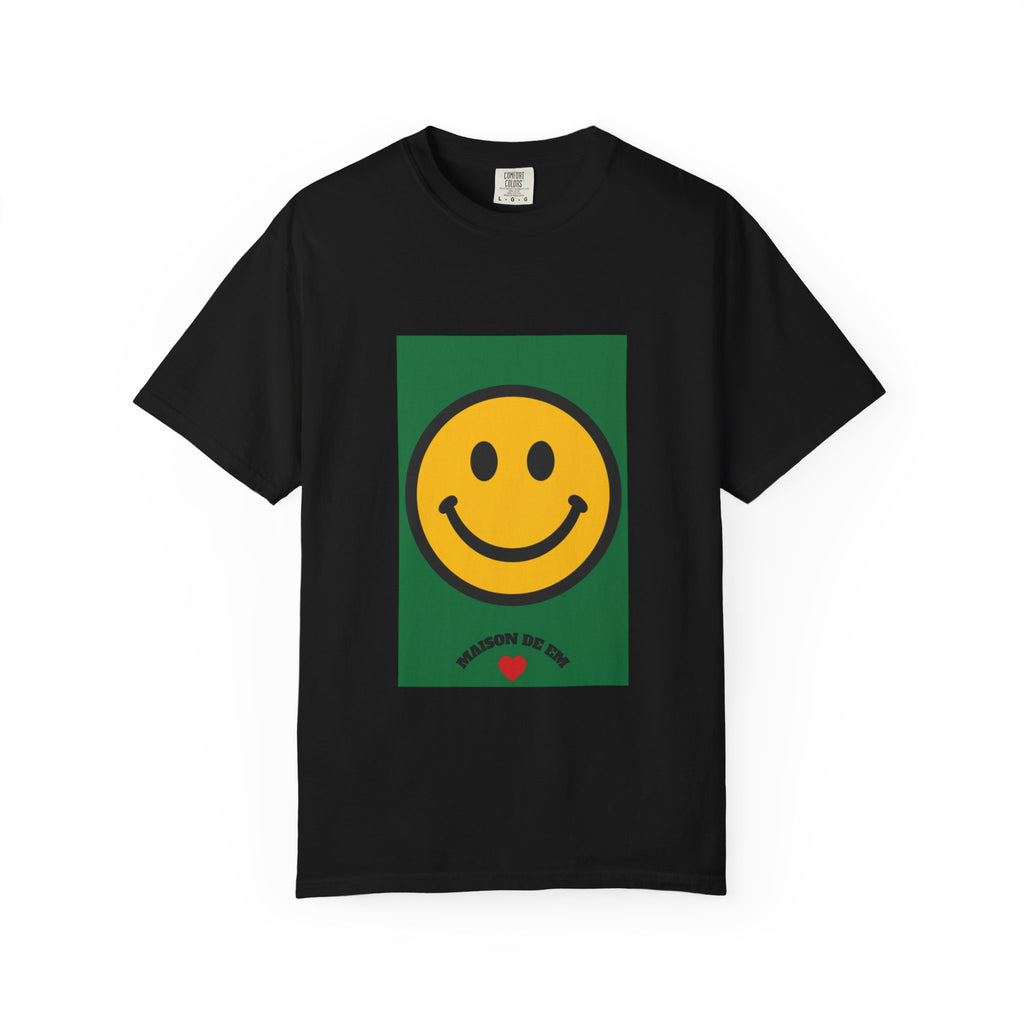 Smiley Face Graphic T-Shirt — Retro Yellow Smile Tee (Spread the Joy)