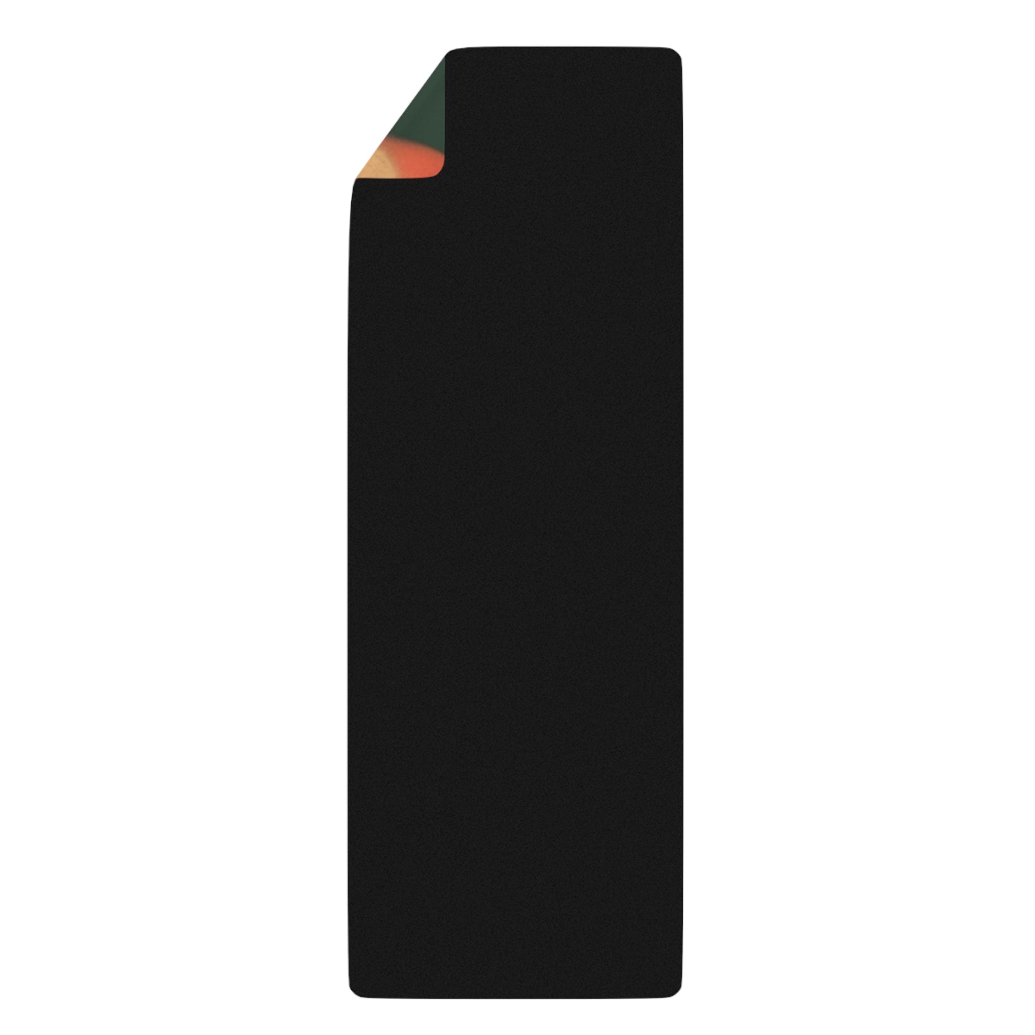 Red & Gold Heart Yoga Mat — Bold Heart Design Rubber Exercise Mat