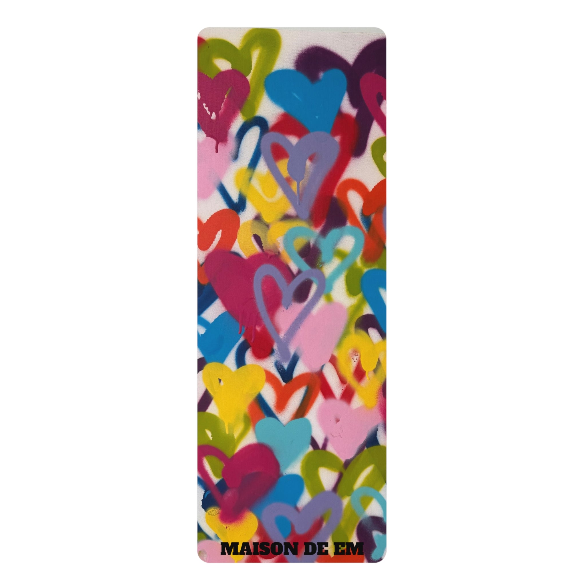 Pastel Heart Burst Rubber Yoga Mat — LIMITED EDITION