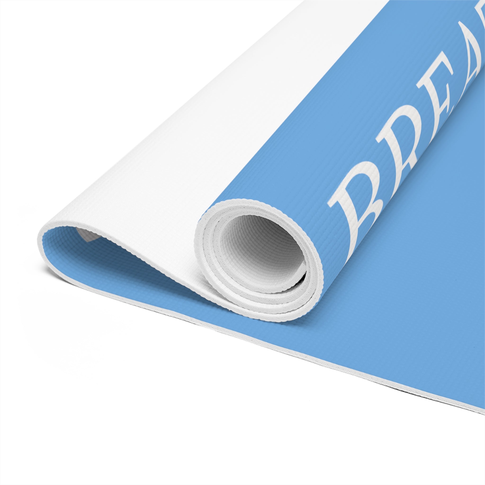 "BREATHE THAT SH** OUT" - Blue Foam Yoga Mat